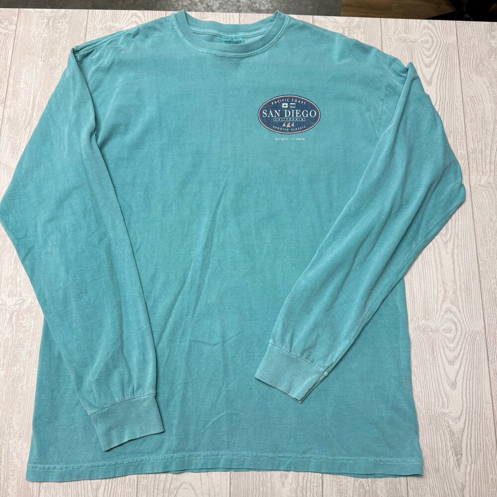 Comfort Colors San Diego California Regatta Classic Long Sleeve T Shirt Mens L